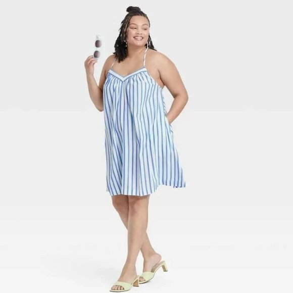Striped Sundress Size 1X - Picture 2 of 14